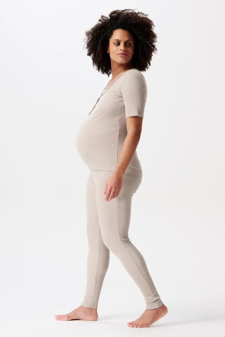 pyjamatop_met_voedingsfun_5-8.webp Noppies Nachtkleding & Loungewear | Ondergoed<Pyjamatop Met Voedingsfunctie Renate - Taupe Melange