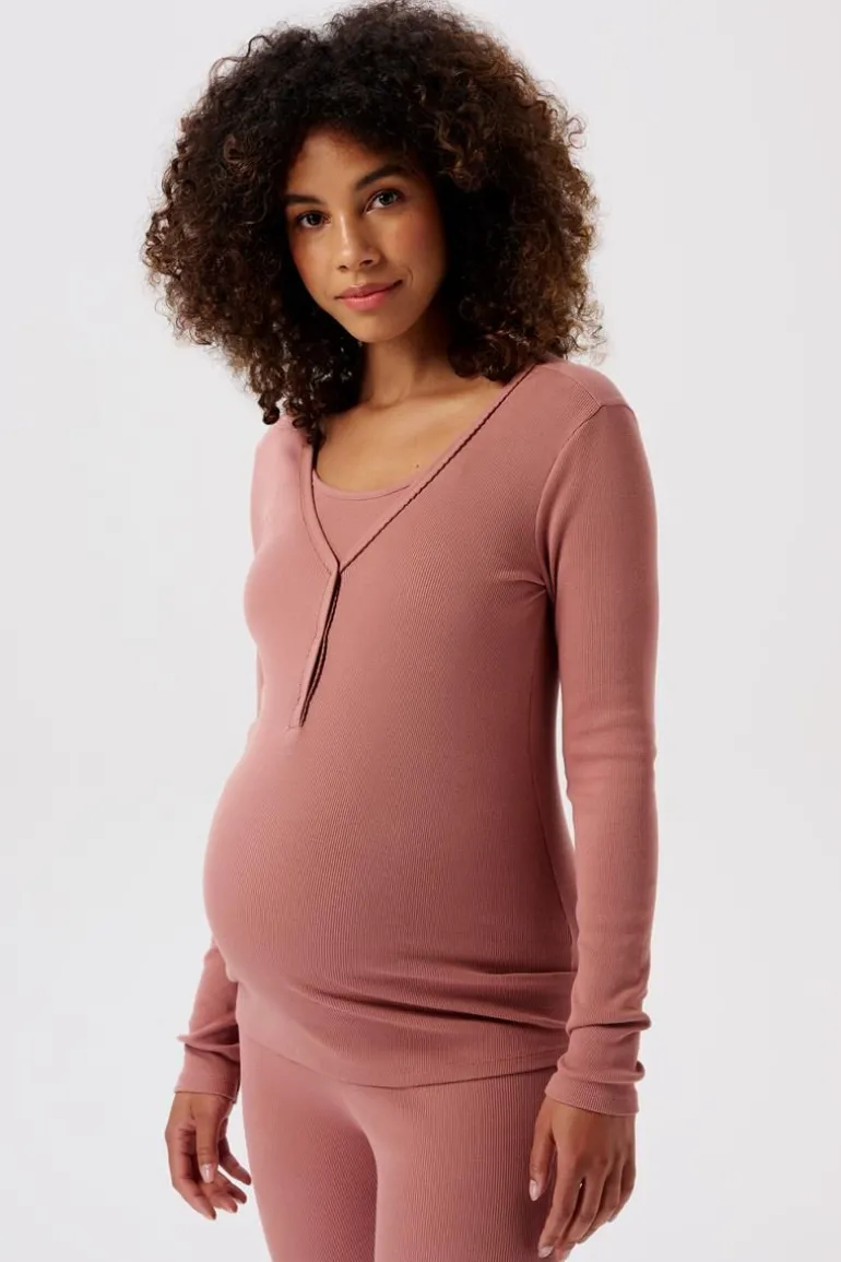 pyjamatop_met_voedingsfun_6-4.webp Noppies Nachtkleding & Loungewear | Ondergoed<Pyjamatop Met Voedingsfunctie Amala - Burlwood