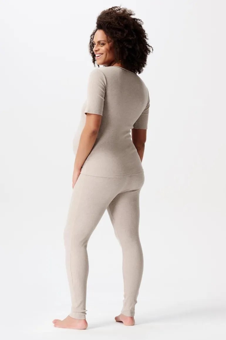 pyjamatop_met_voedingsfun_8-8.webp Noppies Nachtkleding & Loungewear | Ondergoed<Pyjamatop Met Voedingsfunctie Renate - Taupe Melange