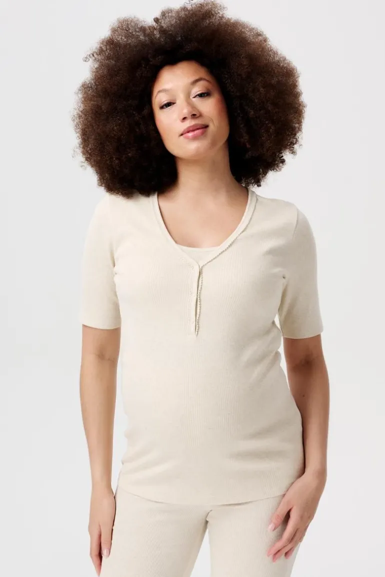 pyjamatop_met_voedingsfun_9-1.webp Noppies Nachtkleding & Loungewear | Ondergoed<Pyjamatop Met Voedingsfunctie Renate - Oatmeal