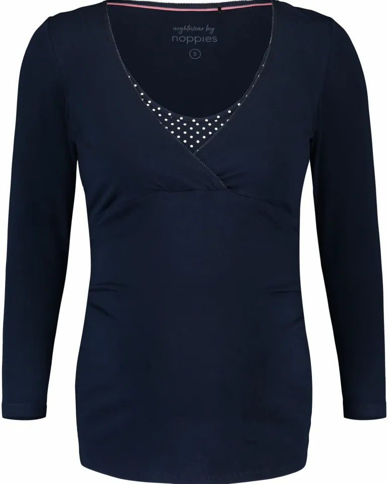 pyjamatop_met_voedingsfun_9-12.webp Noppies Nachtkleding & Loungewear | Ondergoed<Pyjamatop Met Voedingsfunctie Demi - Night Sky