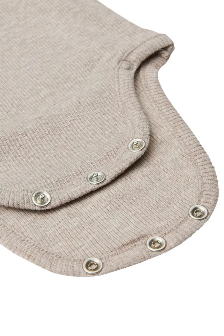 romper_nino__taupe_melang_8.webp Noppies Rompers | Basics<Romper Nino - Taupe Melange