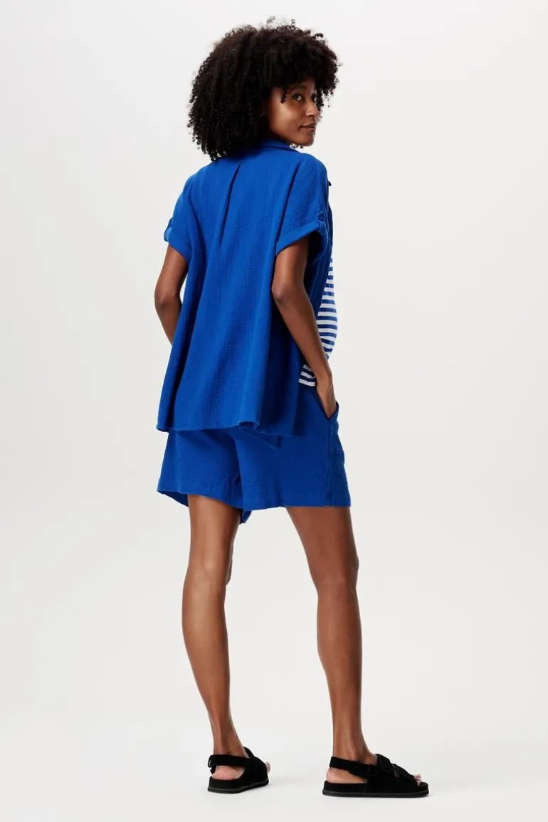 shorts__electric_blue_1.webp Noppies Korte Broeken | Broeken<Shorts - Electric Blue