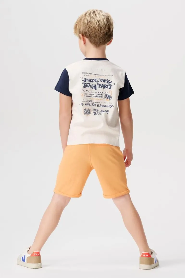 shorts_dermott__tangerine_1.webp Noppies Korte Broeken | Broeken<Shorts Dermott - Tangerine