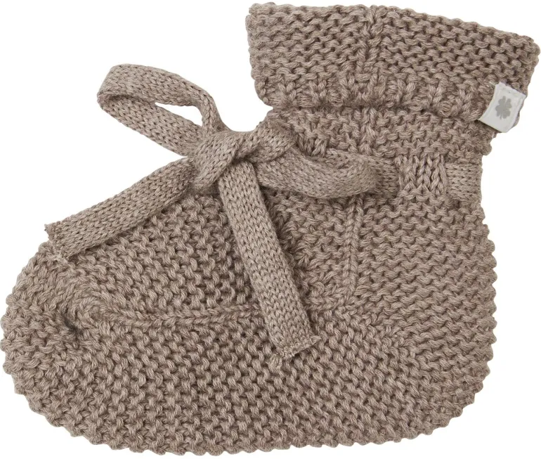 slofjes_nelson__taupe_mel_1.webp Noppies Slofjes | Basics<Slofjes Nelson - Taupe Melange