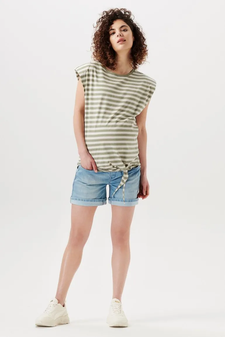 top_shoulderpads__vetiver_0.webp Noppies Tops<Top Shoulderpads - Vetiver
