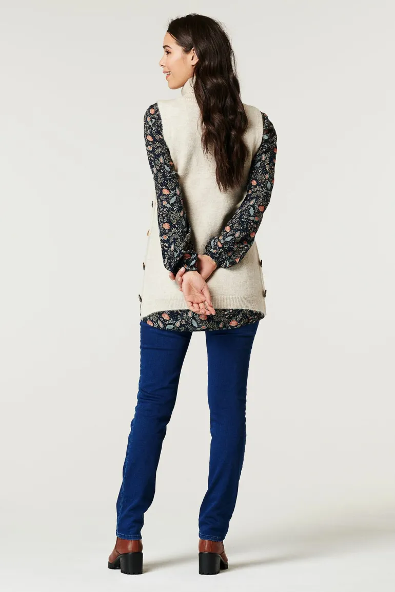 trui__oatmeal_melange_1.webp Noppies Truien & Sweaters | Truien & Sweaters<Trui - Oatmeal melange