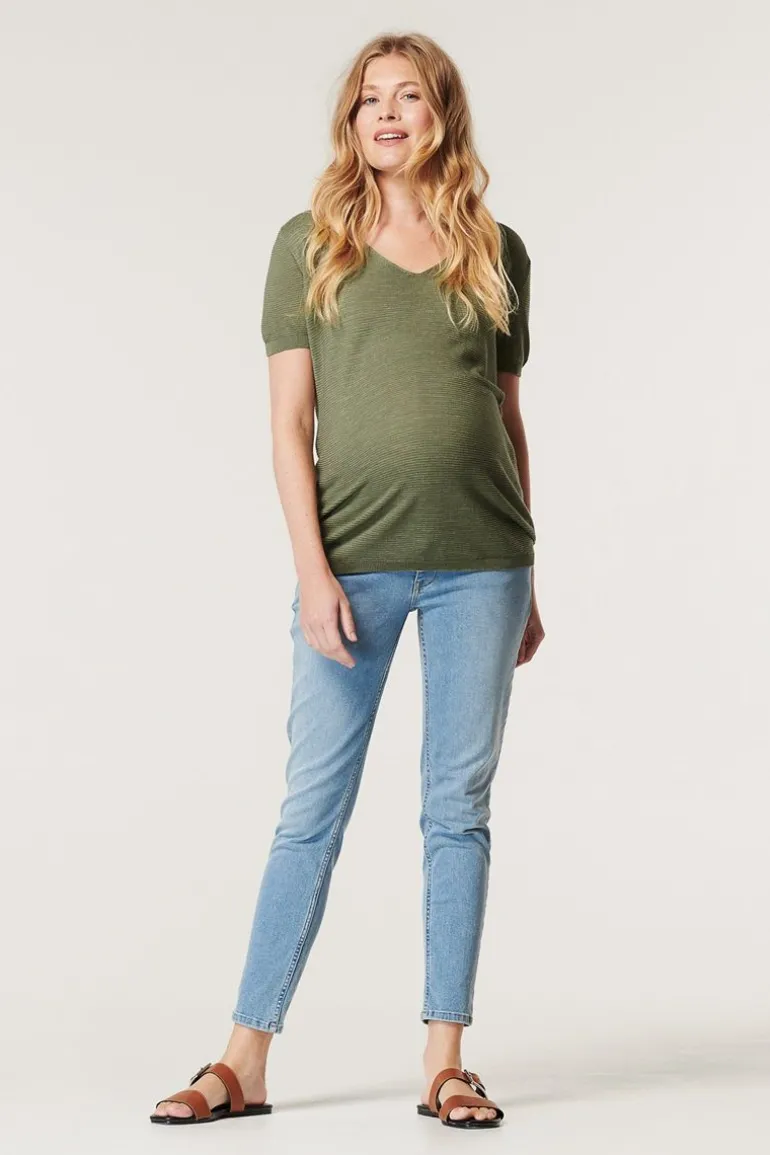 trui__real_olive_7-1.webp Noppies Truien & Sweaters<Trui - Real Olive
