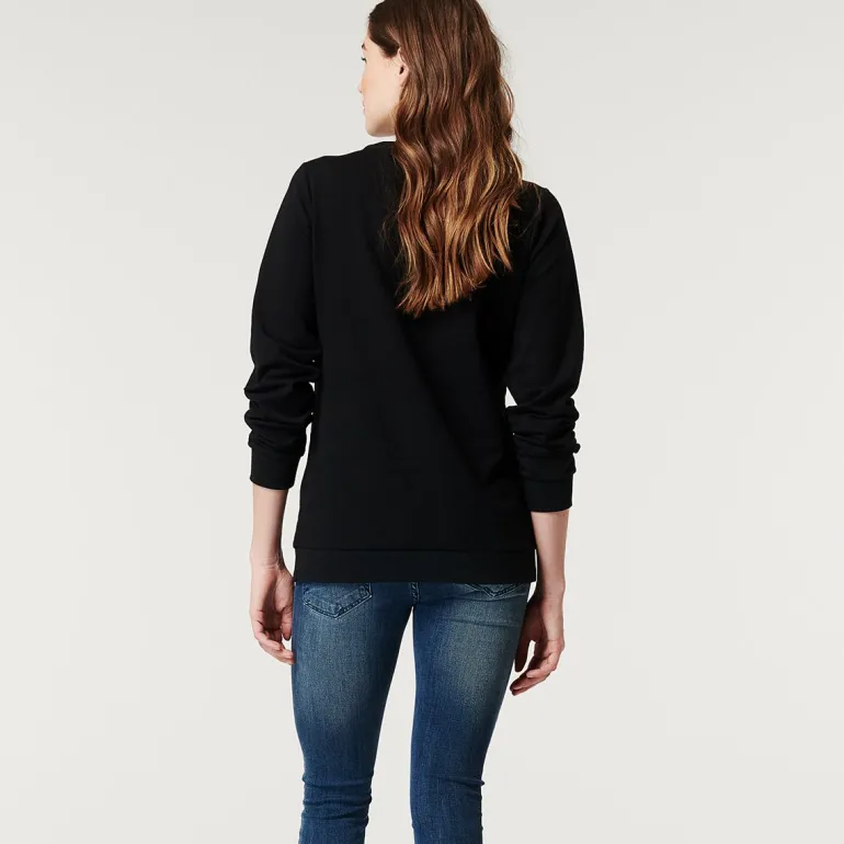 trui_amour__black_1.webp Noppies Truien & Sweaters<Trui Amour - Black