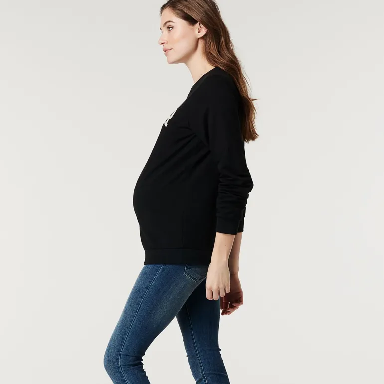 trui_amour__black_12.webp Noppies Truien & Sweaters<Trui Amour - Black