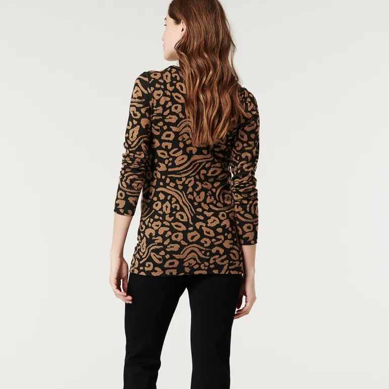 trui_leopard__toasted_coc_6.webp Noppies Truien & Sweaters<Trui Leopard - Toasted Coconut
