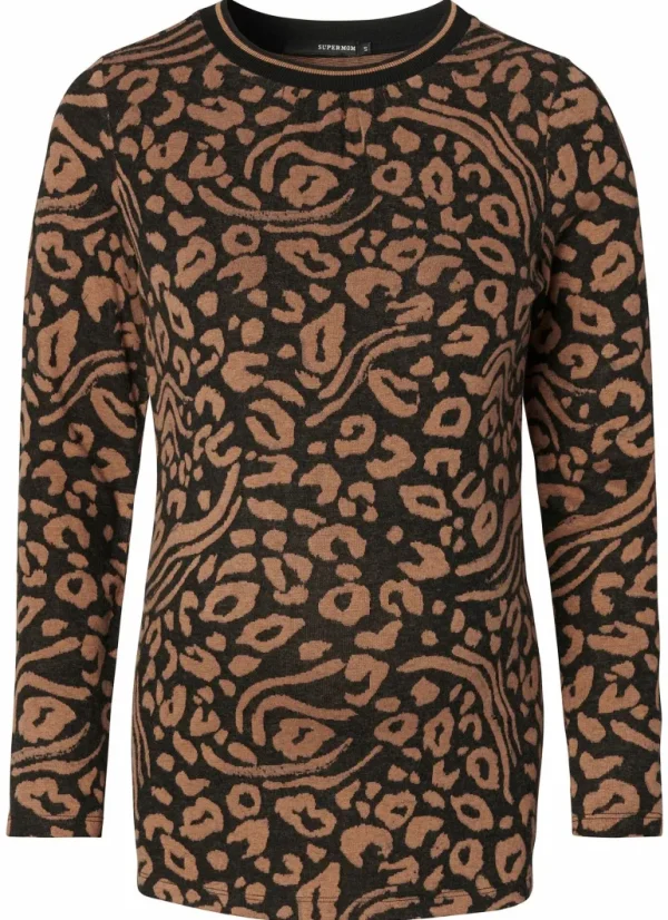 Noppies Truien & Sweaters<Trui Leopard - Toasted Coconut