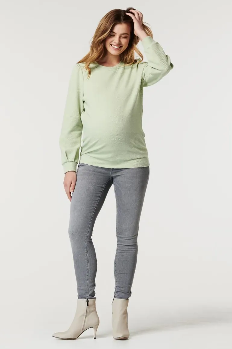 trui_met_voedingsfunctie__0-10.webp Noppies Truien & Sweaters | Truien & Sweaters<Trui Met Voedingsfunctie Kent - Swamp