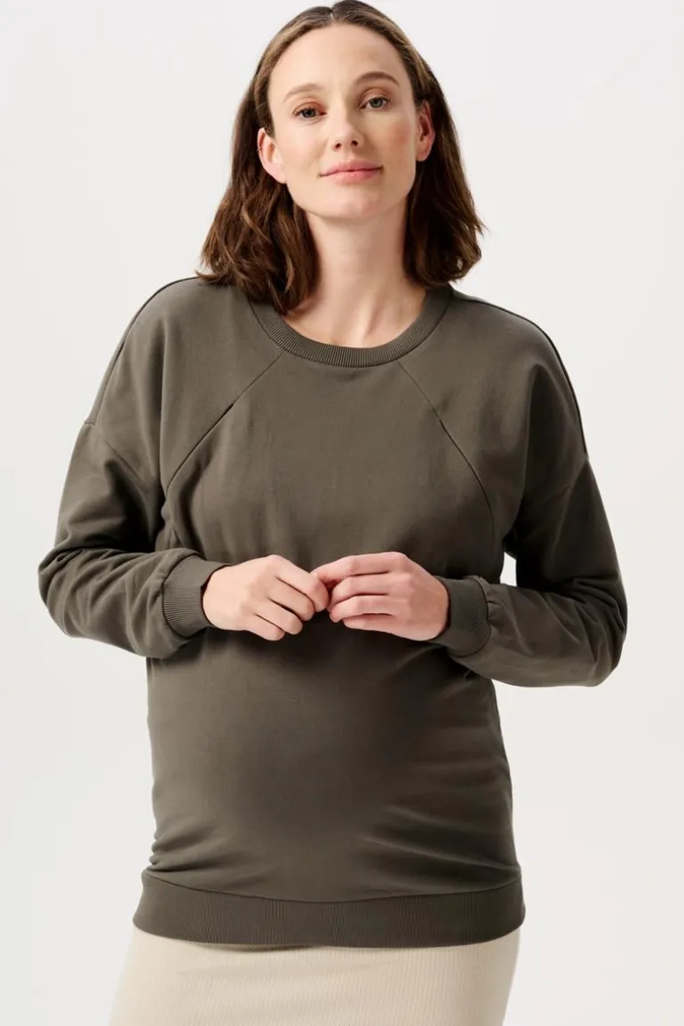 trui_met_voedingsfunctie__0-2.webp Noppies Truien & Sweaters | Truien & Sweaters<Trui Met Voedingsfunctie Lesy - Olive