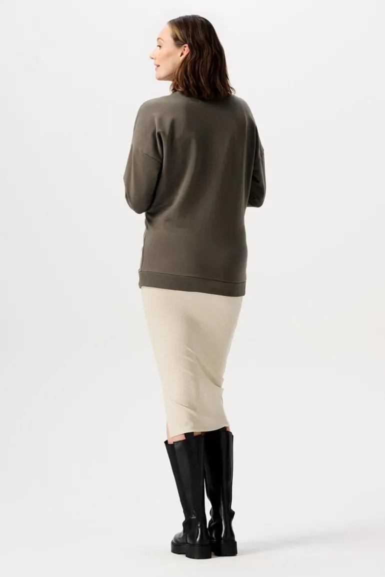 trui_met_voedingsfunctie__1-2.webp Noppies Truien & Sweaters | Truien & Sweaters<Trui Met Voedingsfunctie Lesy - Olive