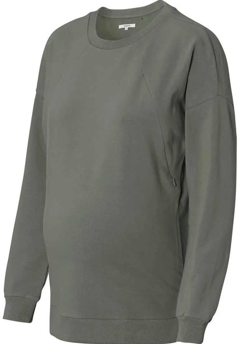 trui_met_voedingsfunctie__4-2.webp Noppies Truien & Sweaters | Truien & Sweaters<Trui Met Voedingsfunctie Lesy - Olive