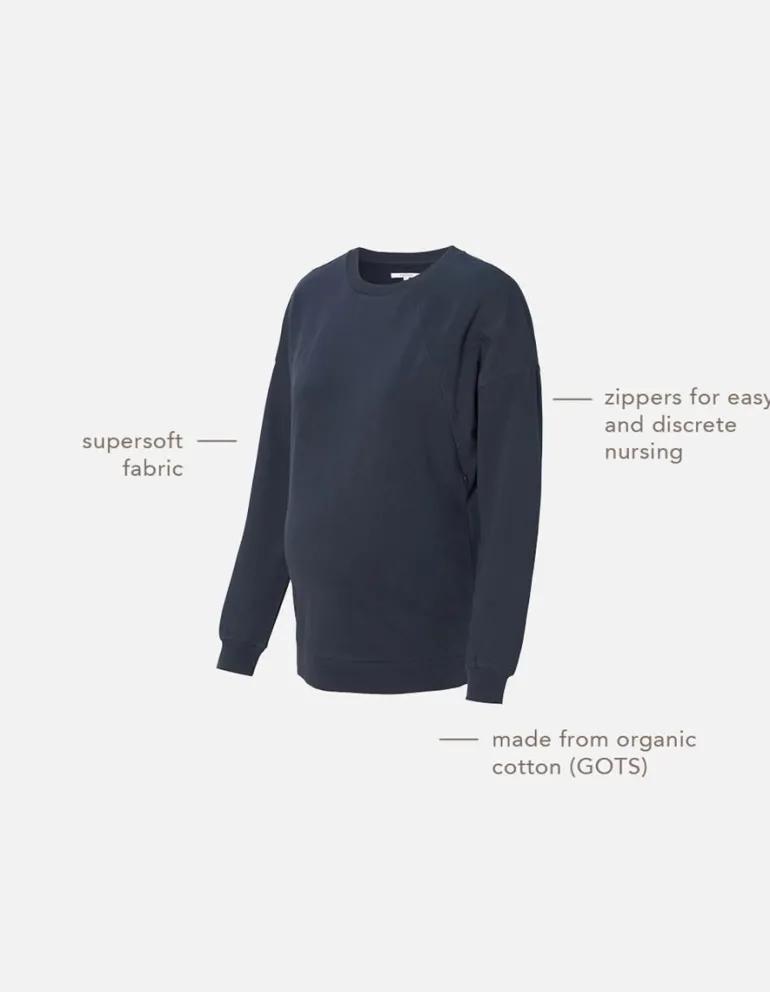 trui_met_voedingsfunctie__6.webp Noppies Truien & Sweaters | Truien & Sweaters<Trui Met Voedingsfunctie Lesy - Night