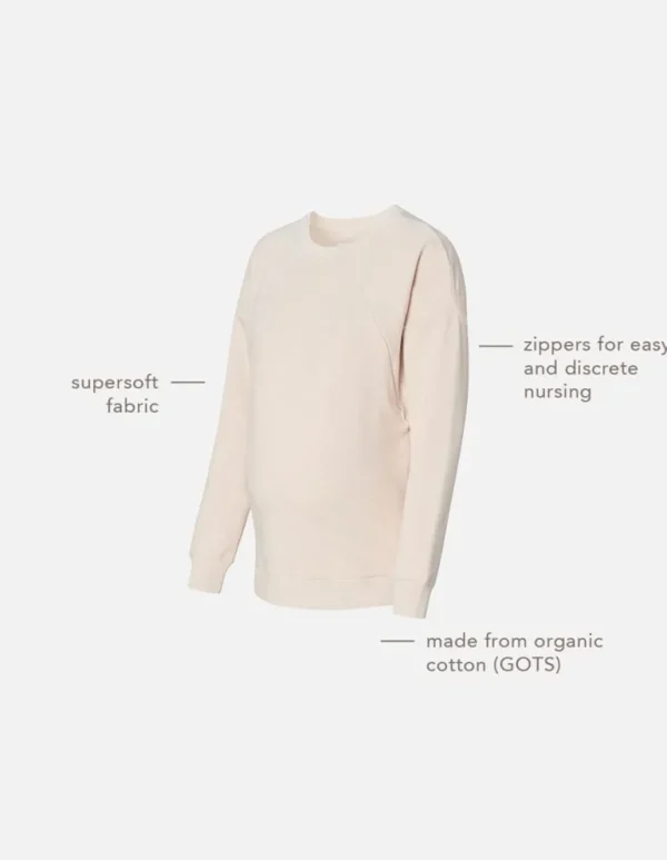 Noppies Truien & Sweaters | Truien & Sweaters<Trui Met Voedingsfunctie Lesy - Oatmeal