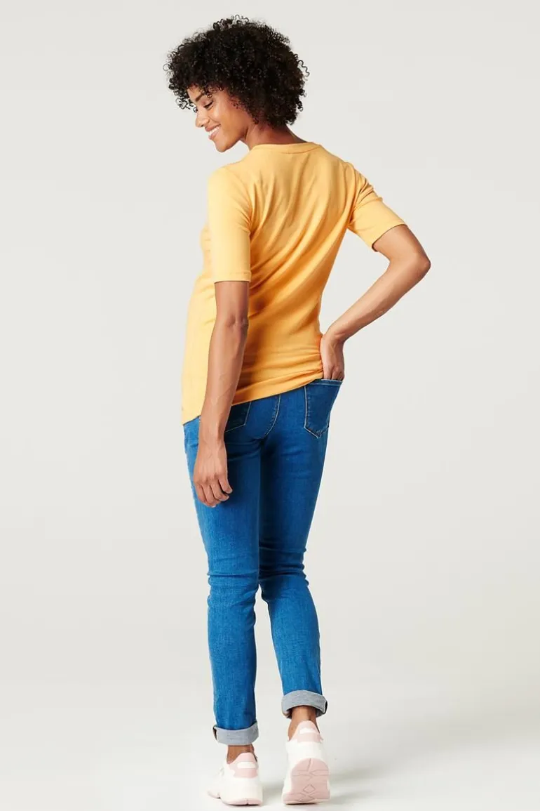 tshirt__dusty_yellow_1-1.webp Noppies T-Shirts | T-Shirts<T-shirt - Dusty Yellow