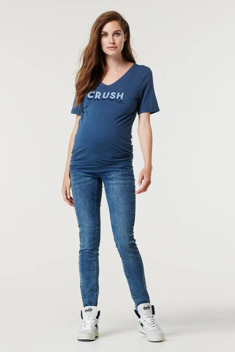 tshirt_crush__dark_denim_0.webp Noppies T-Shirts<T-shirt Crush - Dark Denim