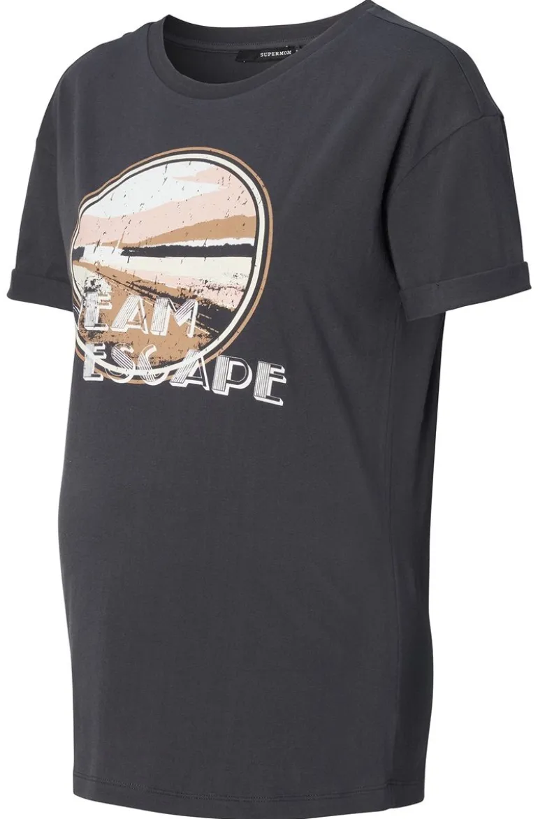 tshirt_dream_escape__anth_11.webp Noppies T-Shirts<T-shirt Dream Escape - Anthracite