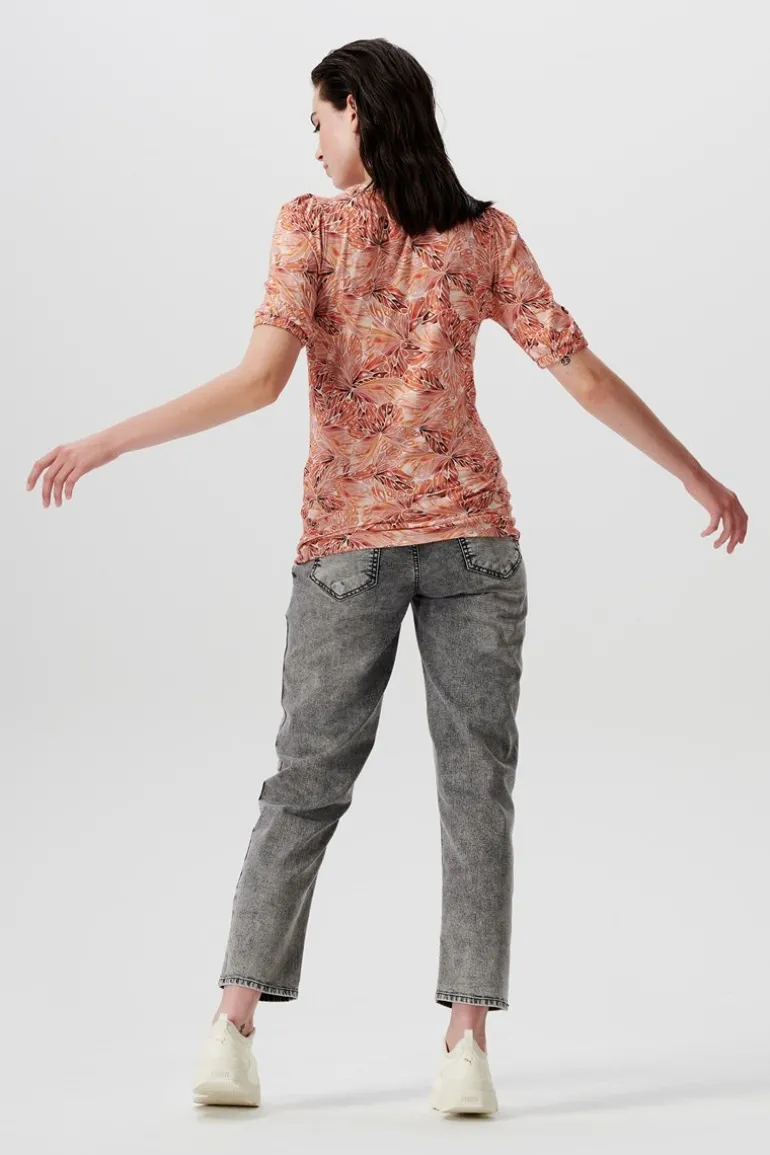 tshirt_florala__mock_oran_1.webp Noppies T-Shirts<T-shirt Florala - Mock Orange