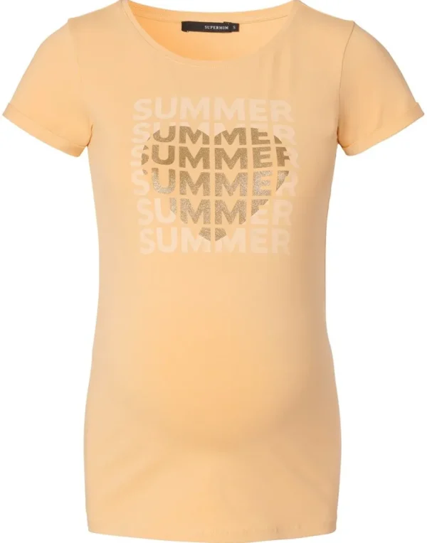 Noppies T-Shirts<T-shirt Heart - New Wheat