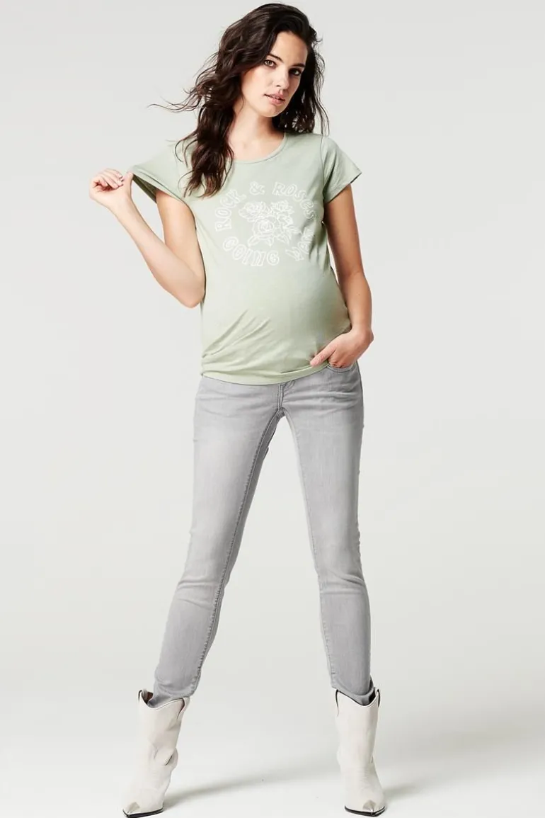 tshirt_rock_rose__seagras_0.webp Noppies T-Shirts | T-Shirts<T-shirt Rock Rose - Seagrass