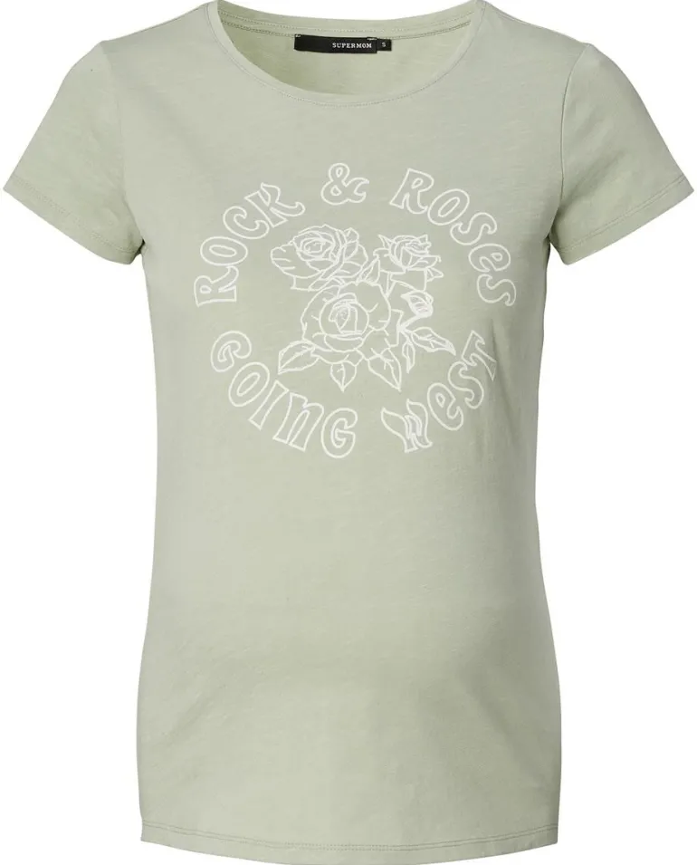 tshirt_rock_rose__seagras_2.webp Noppies T-Shirts | T-Shirts<T-shirt Rock Rose - Seagrass