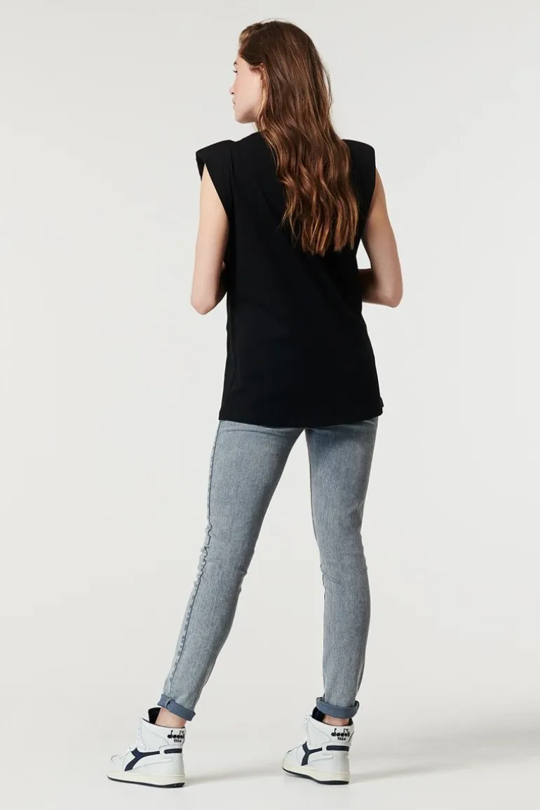 tshirt_shoulderpad__black_8.webp Noppies T-Shirts<T-shirt Shoulderpad - Black