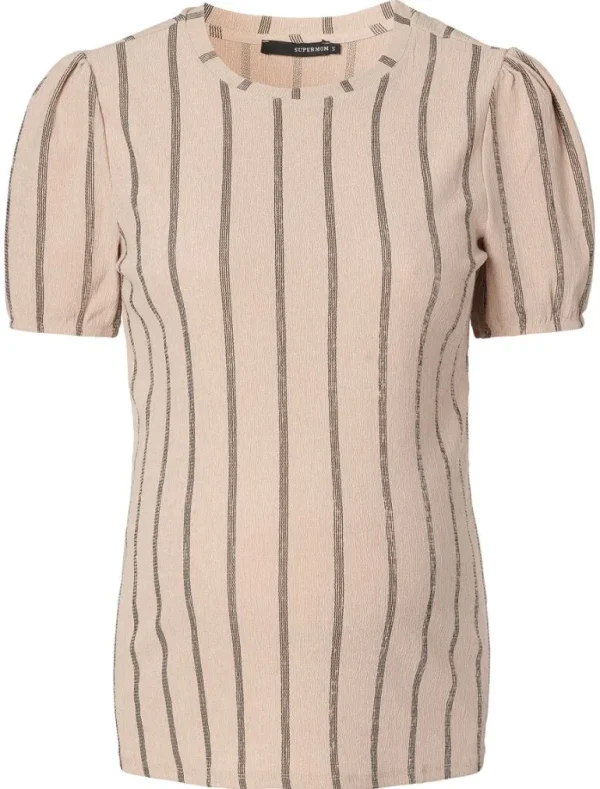 Noppies T-Shirts<T-shirt Stripe - Oxford Tan