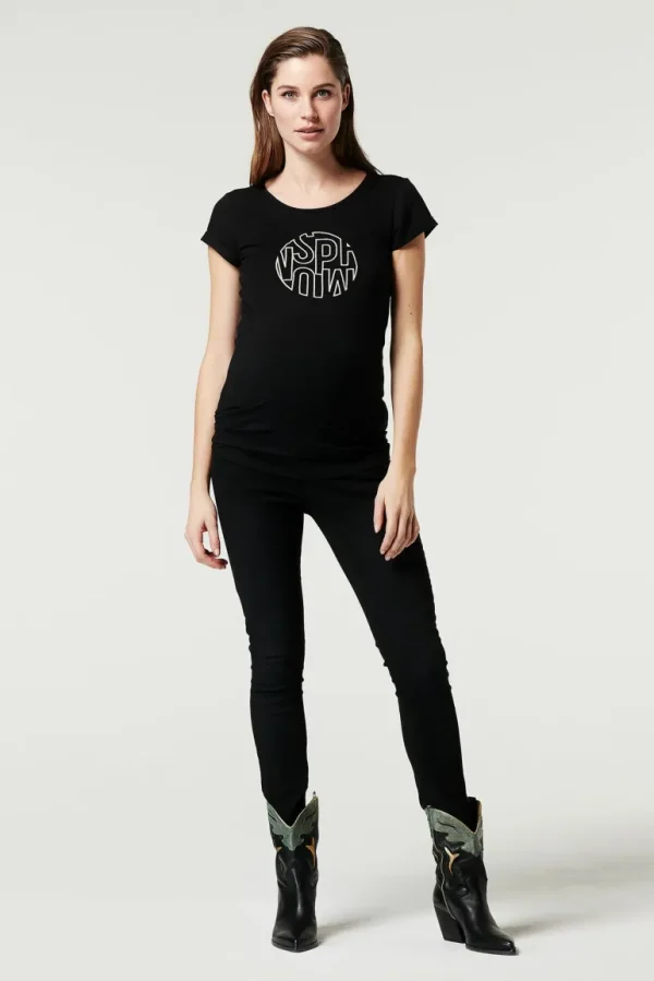 Noppies T-Shirts<T-shirt Supermom - Black