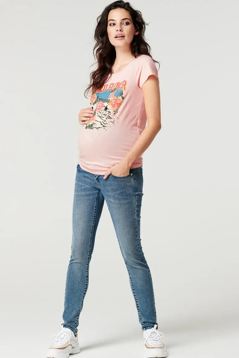 tshirt_wild_flower__eveni_0.webp Noppies T-Shirts | T-Shirts<T-shirt Wild Flower - Evening Sand