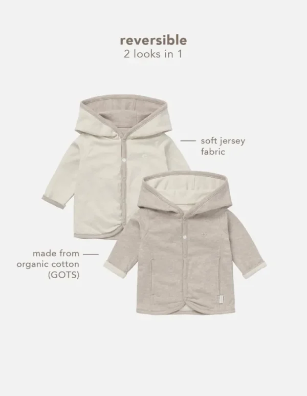Noppies Vesten | Basics<Vest Bonny - Reversible - Taupe Melange