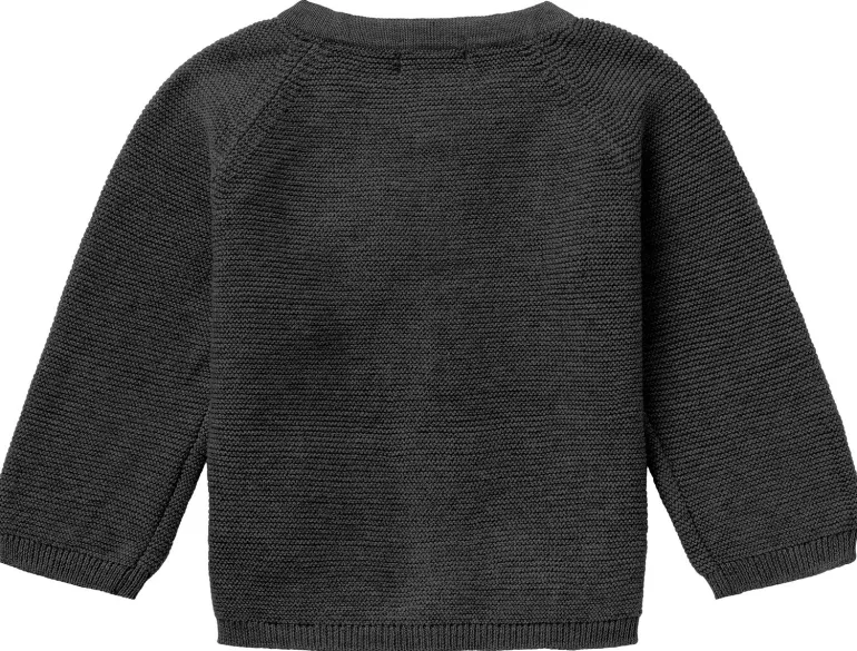 vest_naga__dark_grey_mela_1.webp Noppies Vesten | Basics<Vest Naga - Dark grey melange