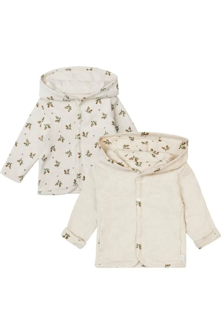 vest_niederau__reversible_0.webp Noppies Vesten | Basics<Vest Niederau - Reversible - Oatmeal