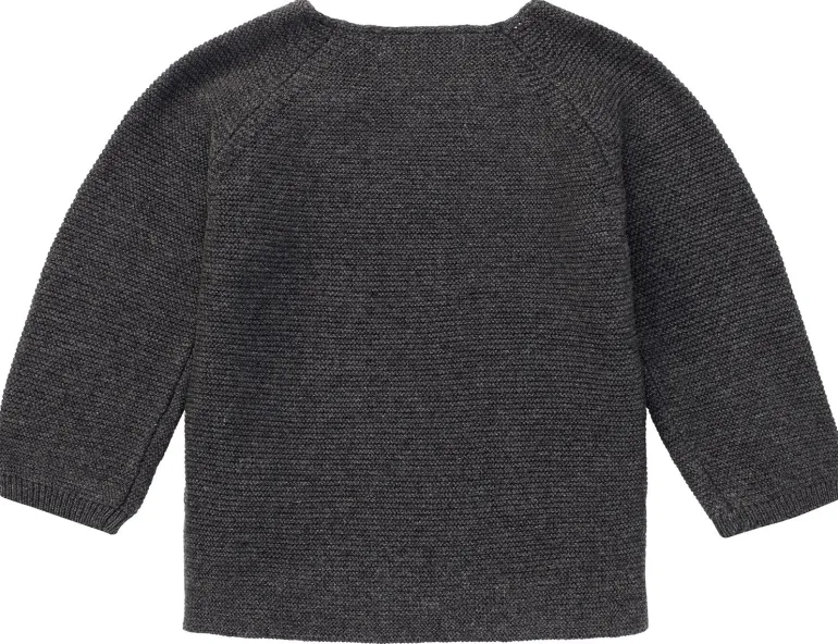 vest_pino__dark_grey_mela_5.webp Noppies Vesten | Basics<Vest Pino - Dark grey melange