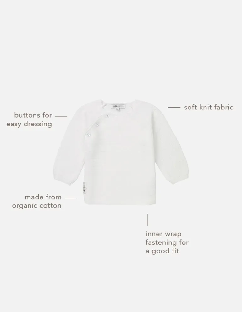 vest_pino__white_11.webp Noppies Vesten | Basics<Vest Pino - White