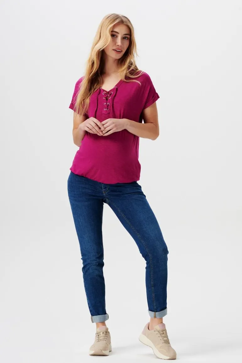 voedings_tshirt__berry_0.webp Noppies T-Shirts | T-Shirts<Voedings T-shirt - Berry