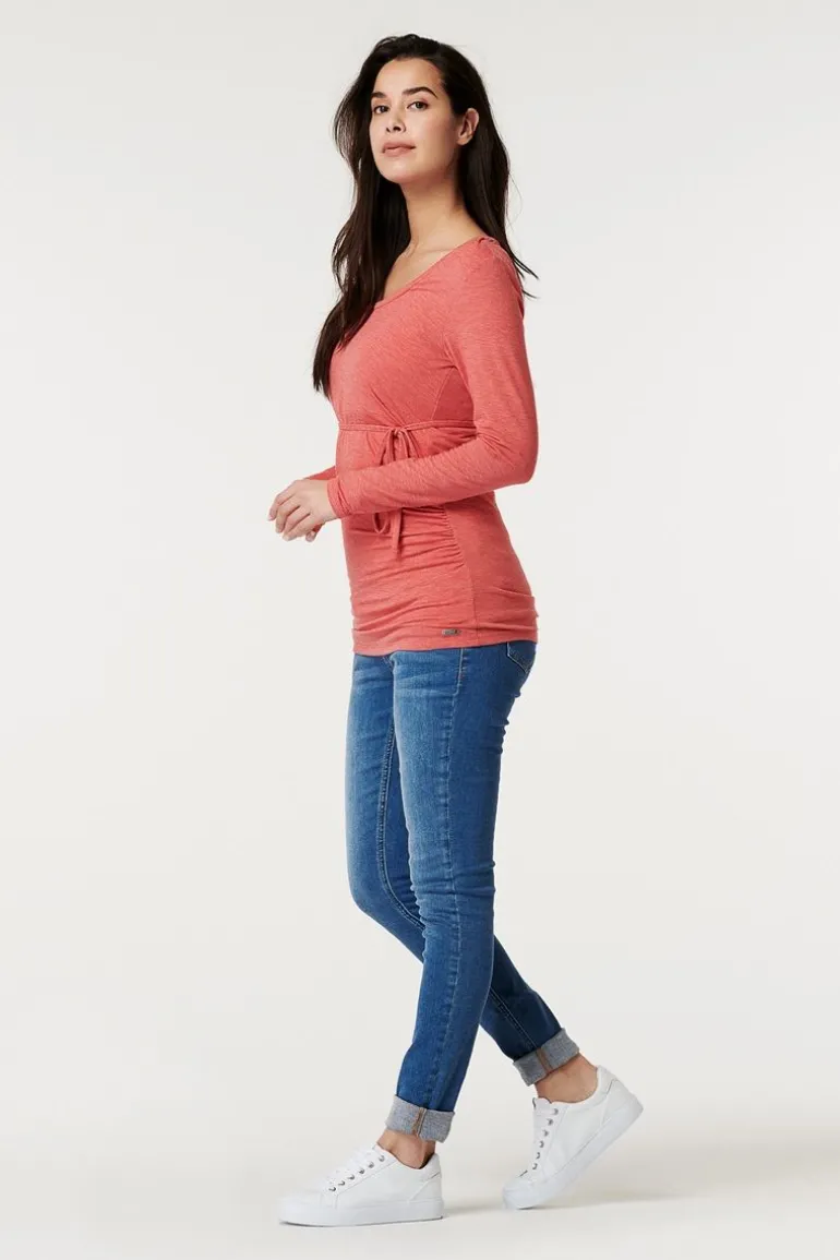 voedings_tshirt__coral_8.webp Noppies T-Shirts | T-Shirts<Voedings T-shirt - Coral