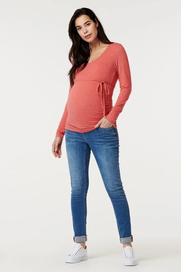 voedings_tshirt__coral_9.webp Noppies T-Shirts | T-Shirts<Voedings T-shirt - Coral