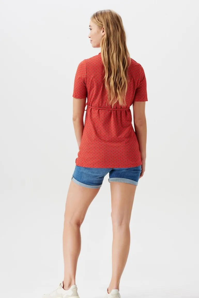 voedings_tshirt__flame_re_7.webp Noppies T-Shirts | T-Shirts<Voedings T-shirt - Flame Red