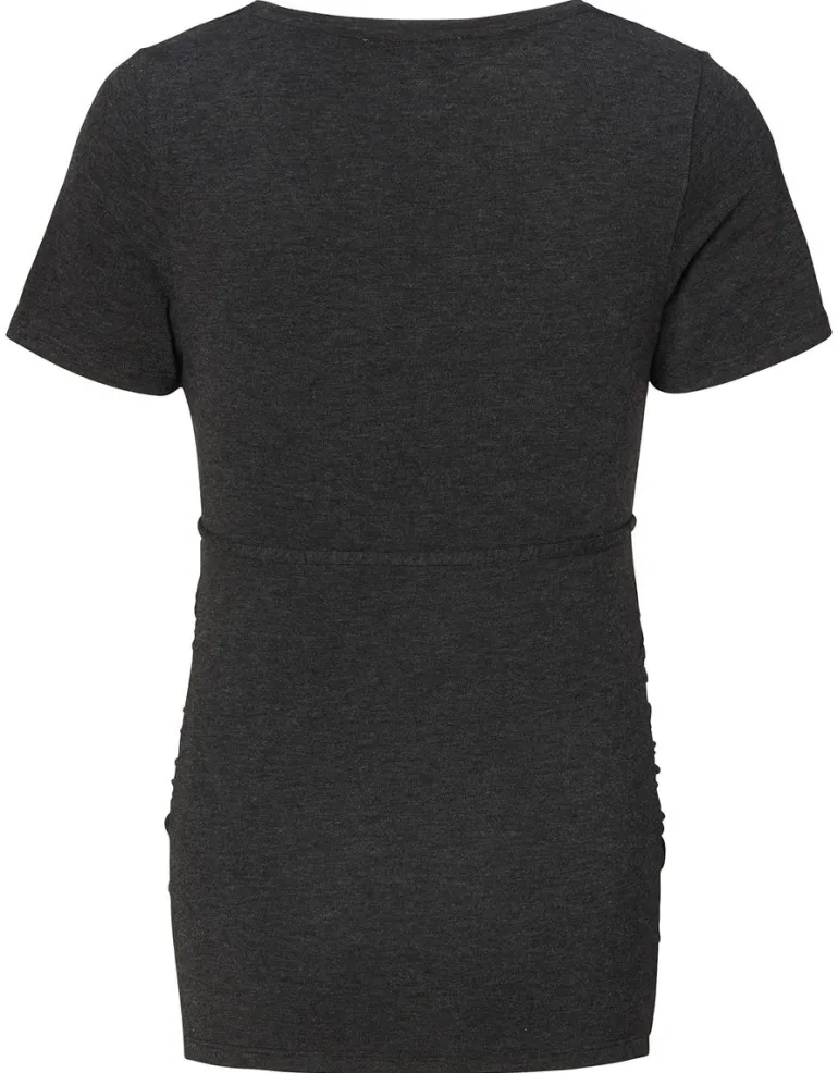 voedings_tshirt__gunmetal_12-1.webp Noppies T-Shirts | T-Shirts<Voedings T-shirt - Gunmetal