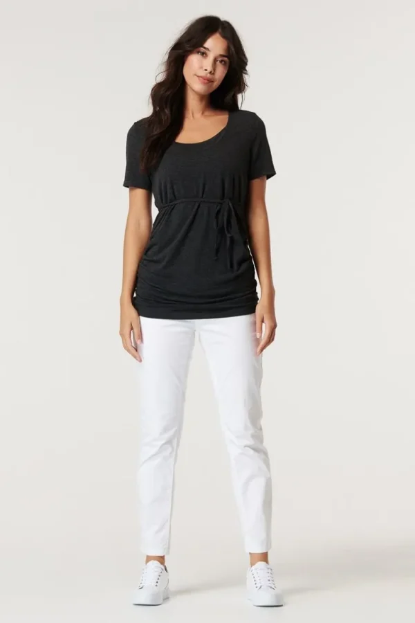 Noppies T-Shirts | T-Shirts<Voedings T-shirt - Gunmetal