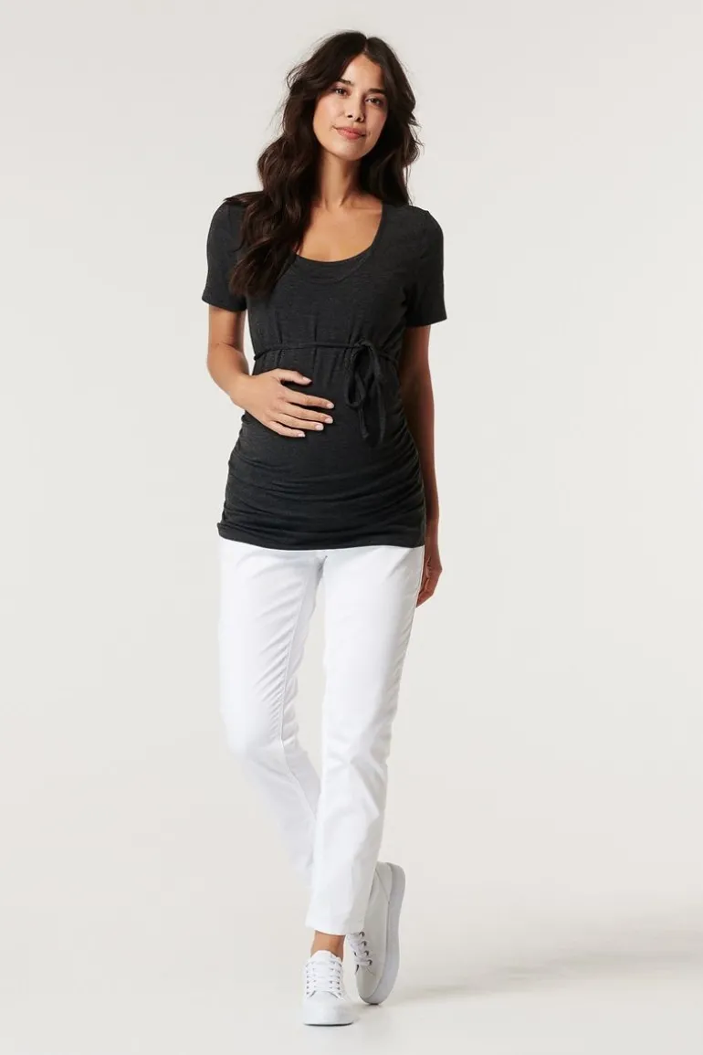 voedings_tshirt__gunmetal_9-1.webp Noppies T-Shirts | T-Shirts<Voedings T-shirt - Gunmetal