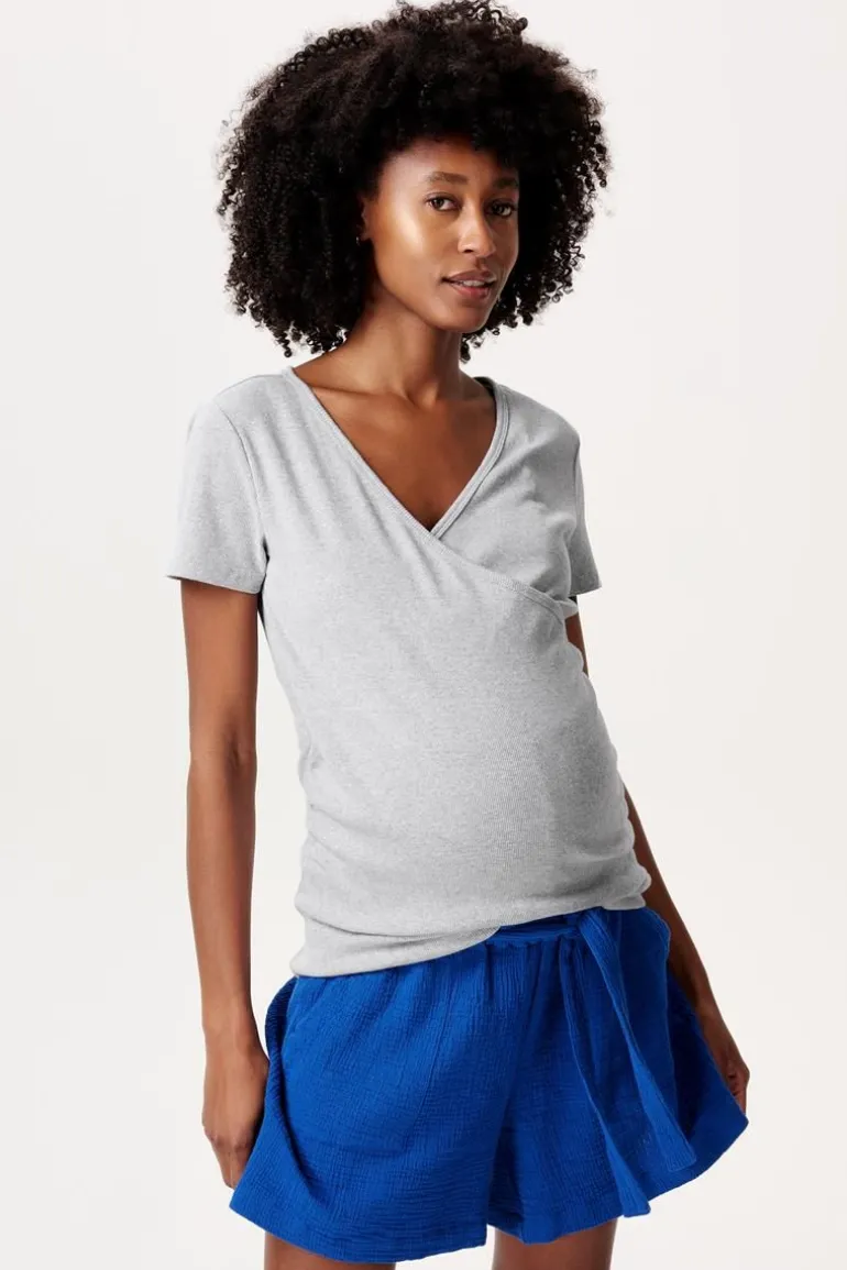 voedings_tshirt__light_gr_0.webp Noppies T-Shirts | T-Shirts<Voedings T-shirt - Light Grey melange