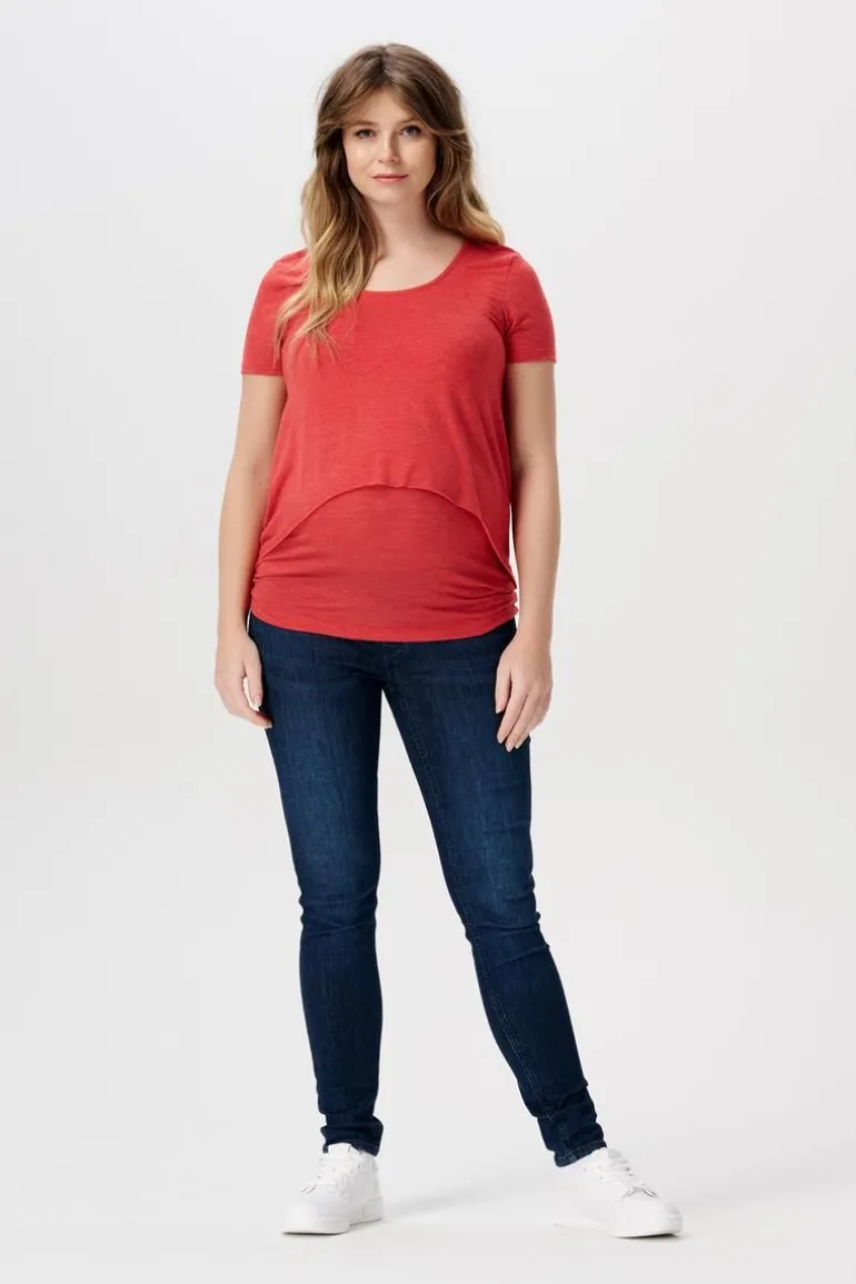 voedings_tshirt__mission__12.webp Noppies T-Shirts | T-Shirts<Voedings T-shirt - Mission Red