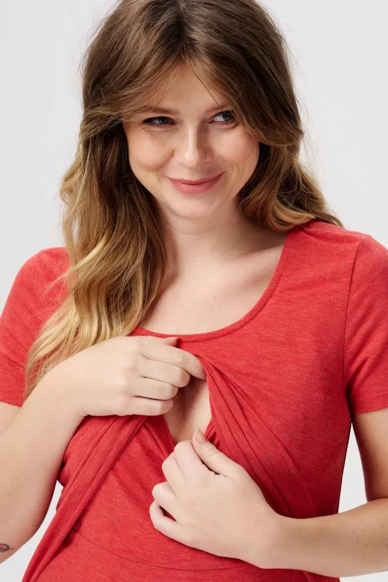 voedings_tshirt__mission__6.webp Noppies T-Shirts | T-Shirts<Voedings T-shirt - Mission Red
