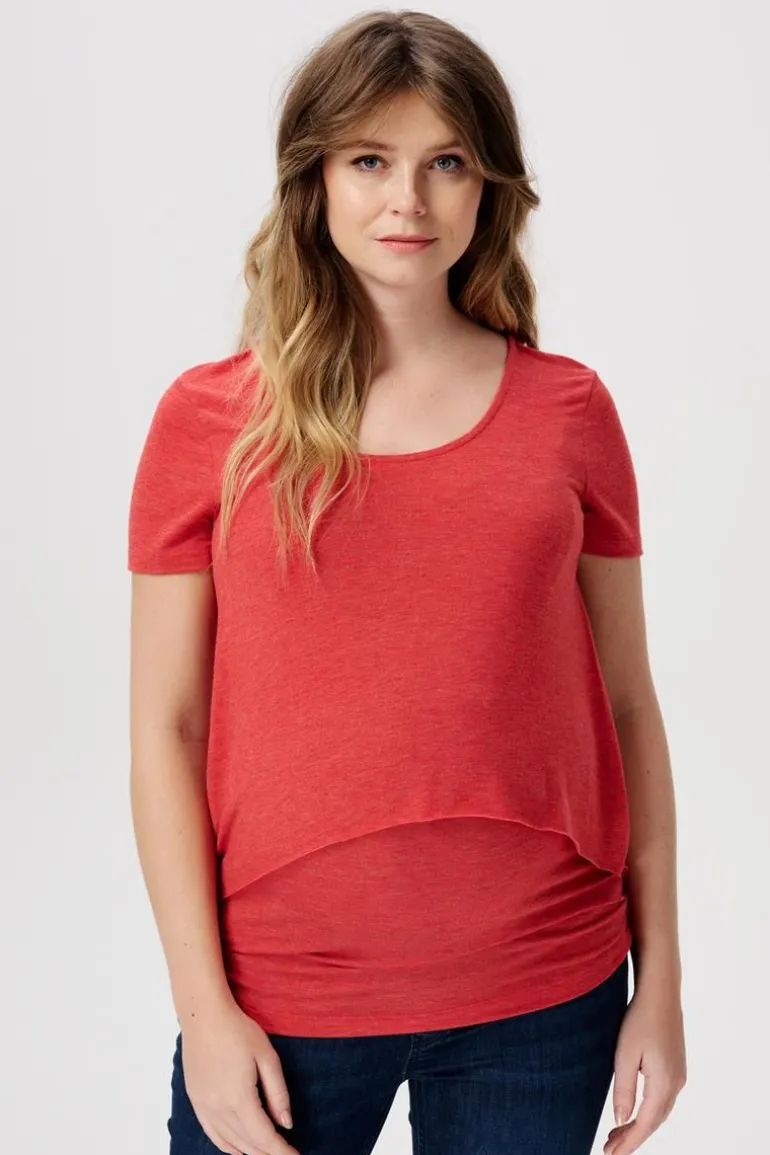 voedings_tshirt__mission__7.webp Noppies T-Shirts | T-Shirts<Voedings T-shirt - Mission Red