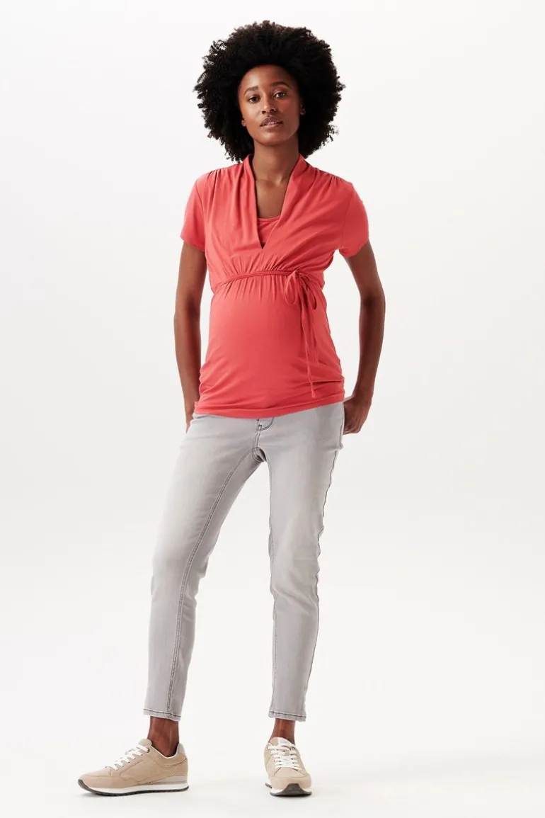 voedings_tshirt__red_0.webp Noppies T-Shirts | T-Shirts<Voedings T-shirt - Red
